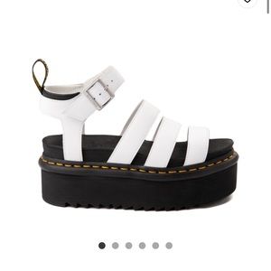 Womens Dr. Martens Blaire Platform Sandal - White